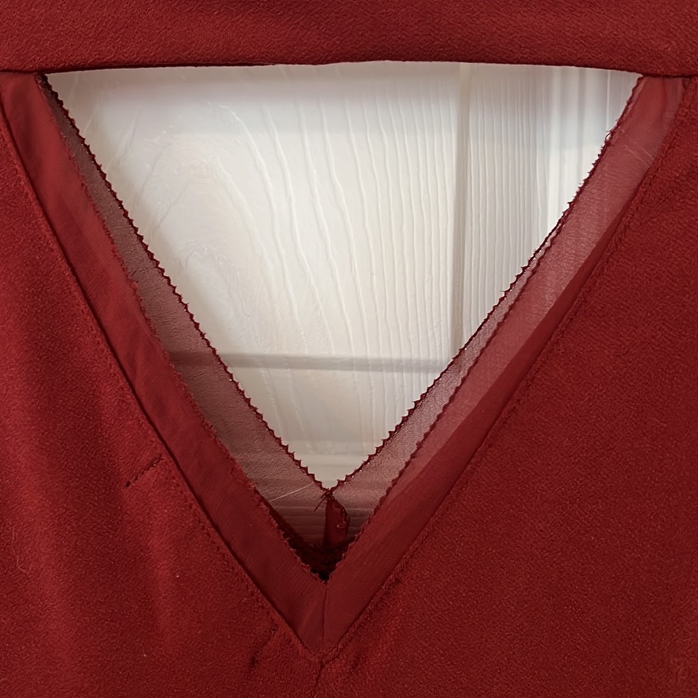 🌻Banana Republic Rust V neck Dress🌻 - Picture 4 of 9